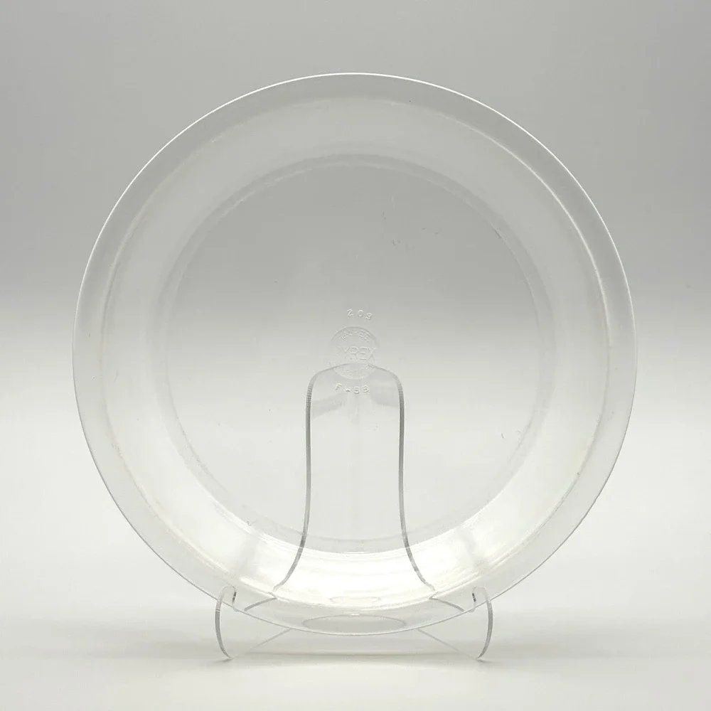 Pyrex 209 Pie Plate Pre-1950s TM Reg 9.5 Inch Clear Glass Vintage USA
